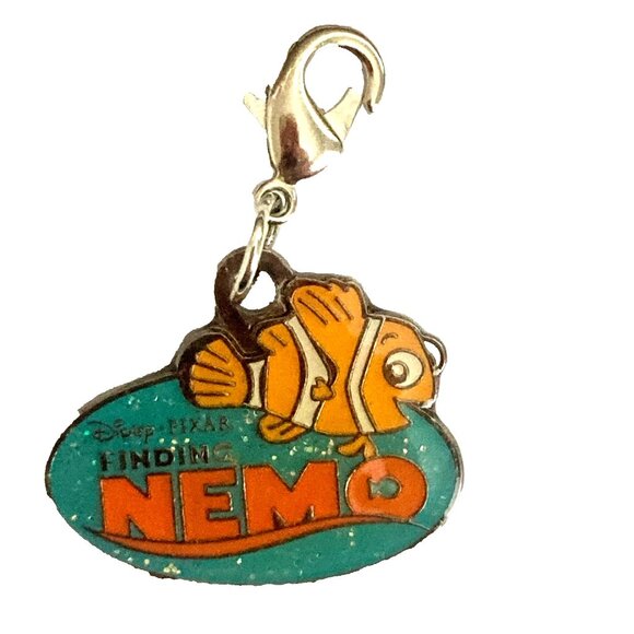 Vtg Disney Pixar Finding Nemo Fish Clip On Charm Zipper Pull Purse Bag Signed - Picture 2 of 10